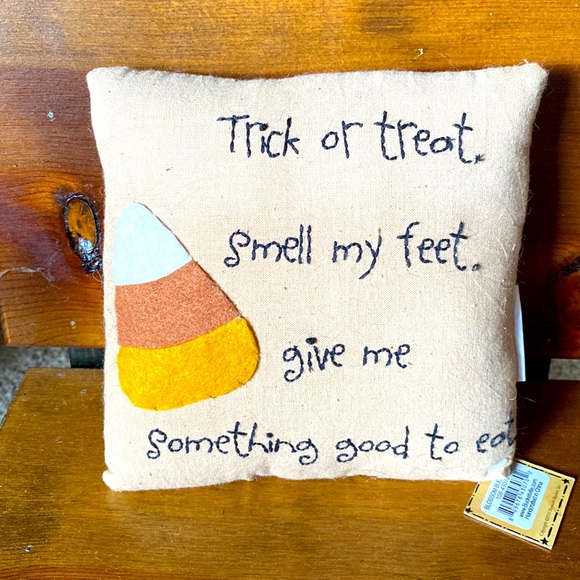 Blossom Bucket Other - Small Halloween 🎃 Accent Pillow with Candy Corn